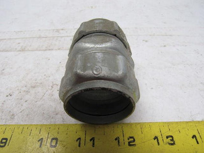 1-1/4 steel compression EMT coupling union