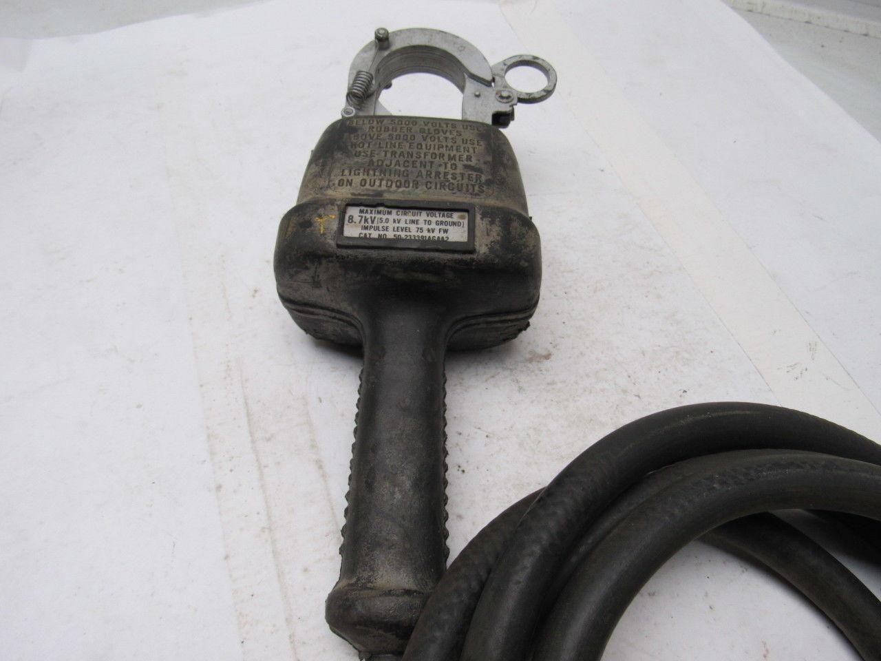 GE General Electric 50-233391AGAA2 Line to Ground High Voltage Tester Clamp