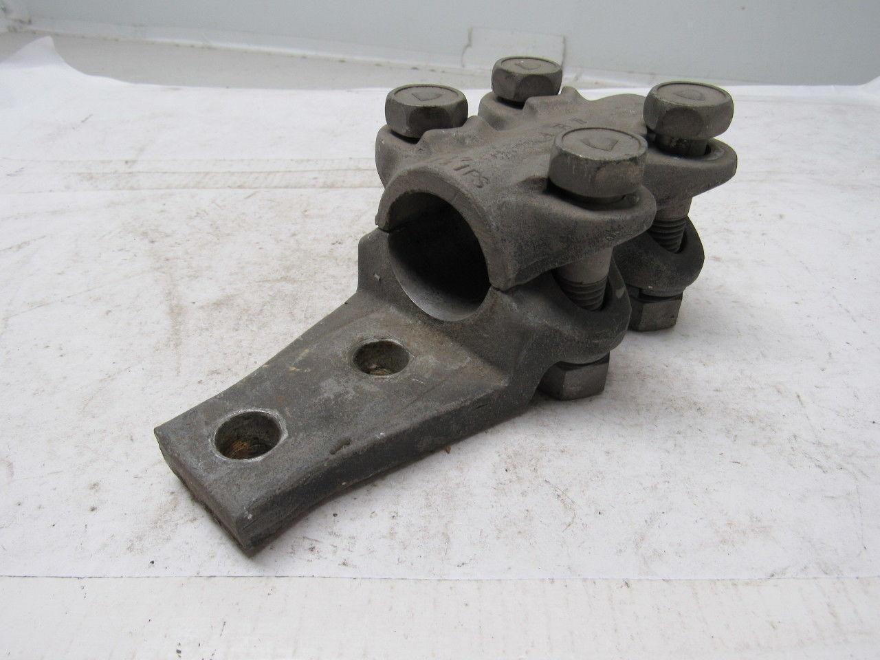 A B W 1-1/4" IPS Straight Bolt Cable To Flat Aluminum Terminal Lug Tap