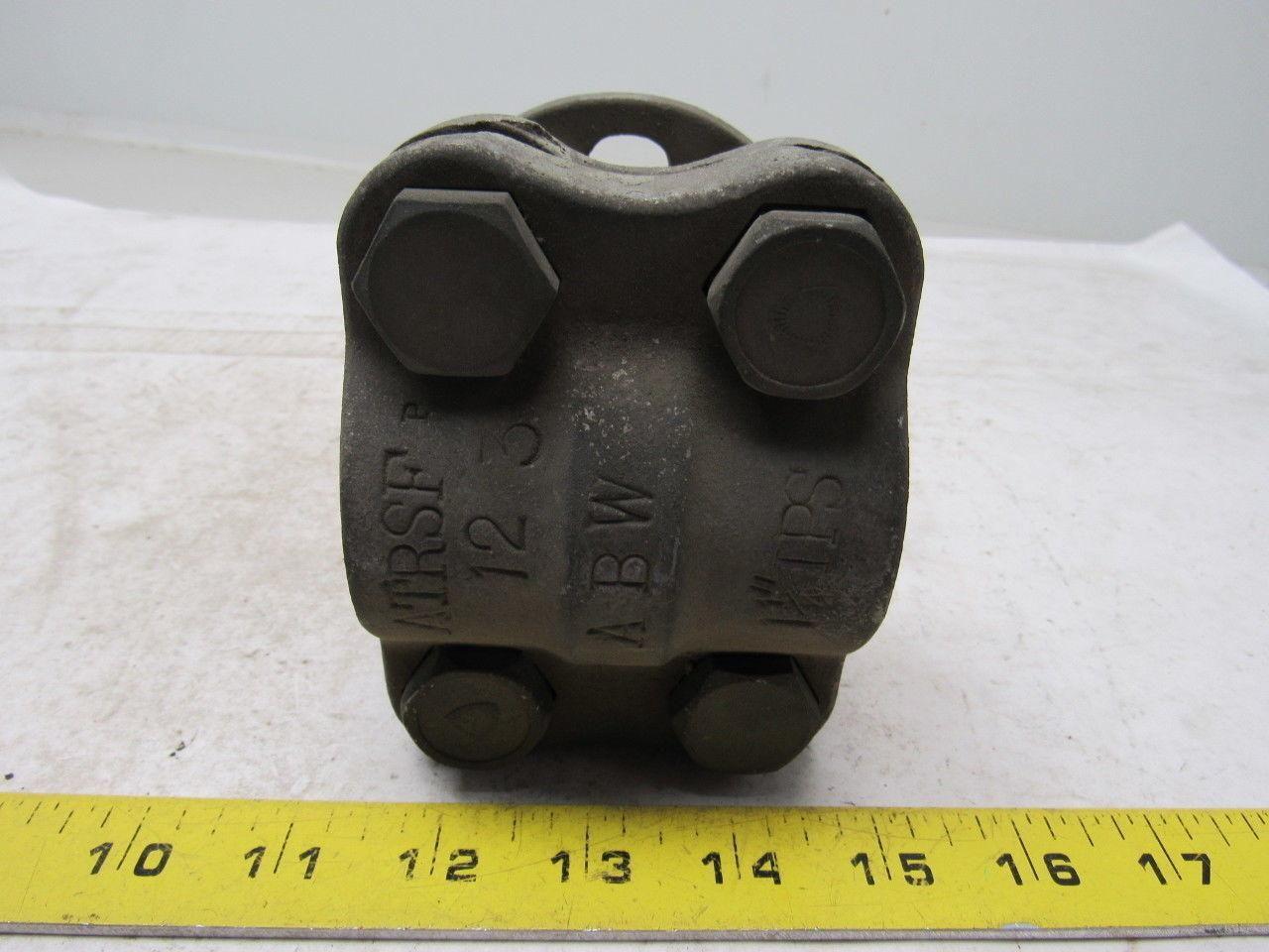 A B W ATRSF 12 1-1/2" IPS Straight Bolt Cable To Flat Aluminum Terminal Lug Tap