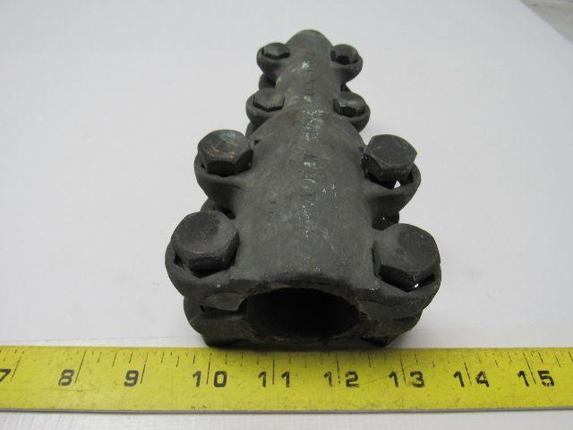 1-1/2" x 7/8"  Straight Bolt Cable Connector Bronze Lug Tap Splice Adapter