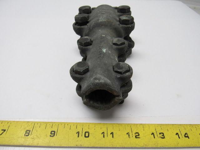 1-1/2" x 7/8"  Straight Bolt Cable Connector Bronze Lug Tap Splice Adapter