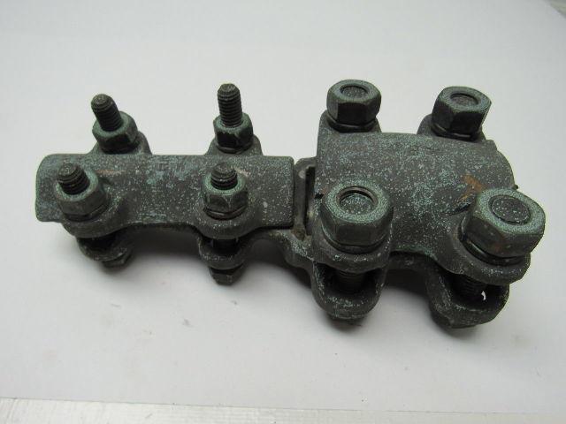 1-1/2" x 7/8"  Straight Bolt Cable Connector Bronze Lug Tap Splice Adapter