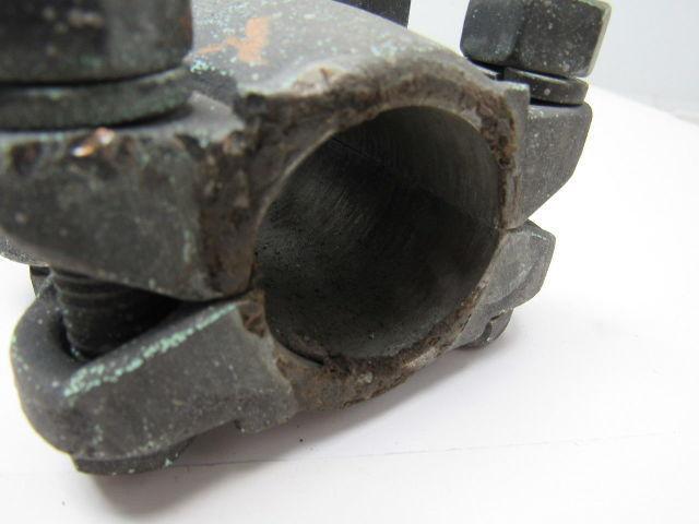 1-1/2" x 7/8"  Straight Bolt Cable Connector Bronze Lug Tap Splice Adapter