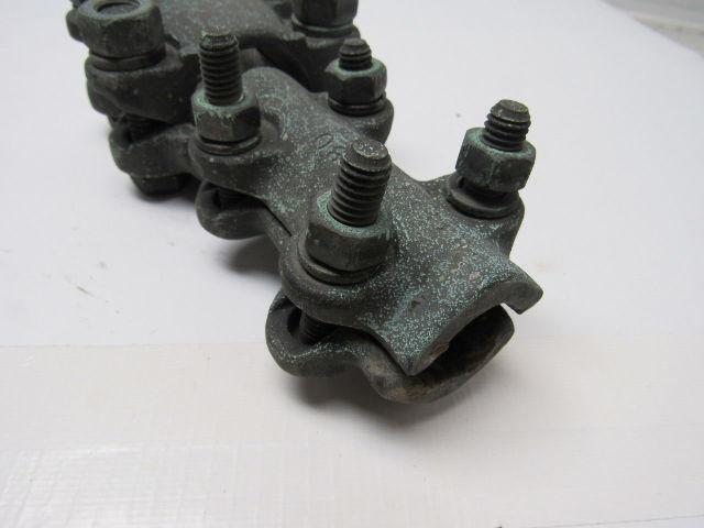 1-1/2" x 7/8"  Straight Bolt Cable Connector Bronze Lug Tap Splice Adapter