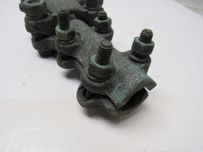 1-1/2" x 7/8"  Straight Bolt Cable Connector Bronze Lug Tap Splice Adapter