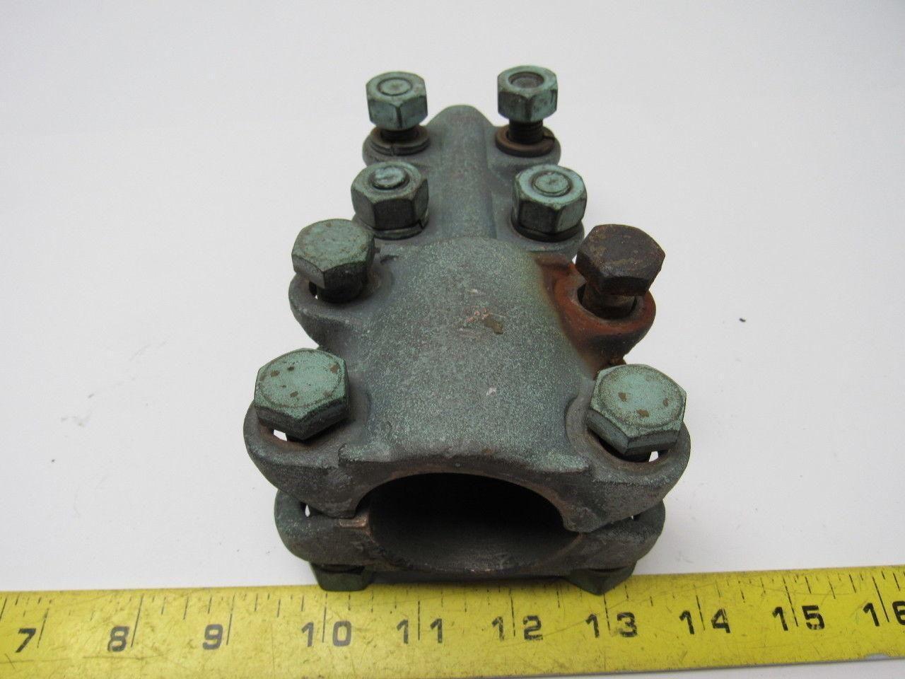 1-7/8" x 1"  Straight Bolt Cable Connector Bronze Lug Tap Splice Adapter