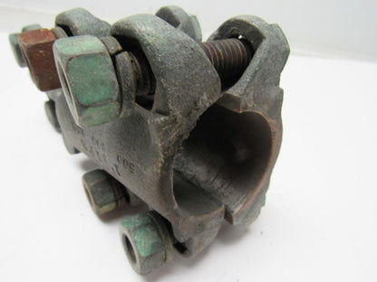 1-7/8" x 1"  Straight Bolt Cable Connector Bronze Lug Tap Splice Adapter