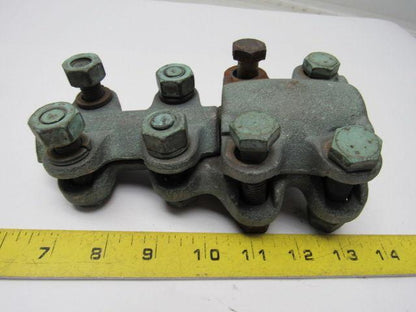 1-7/8" x 1"  Straight Bolt Cable Connector Bronze Lug Tap Splice Adapter