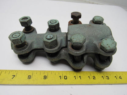 1-7/8" x 1"  Straight Bolt Cable Connector Bronze Lug Tap Splice Adapter