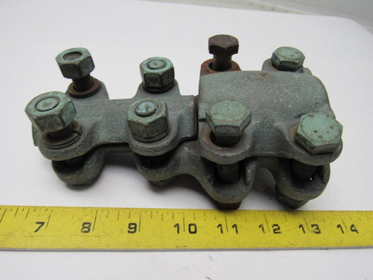 1-7/8" x 1"  Straight Bolt Cable Connector Bronze Lug Tap Splice Adapter