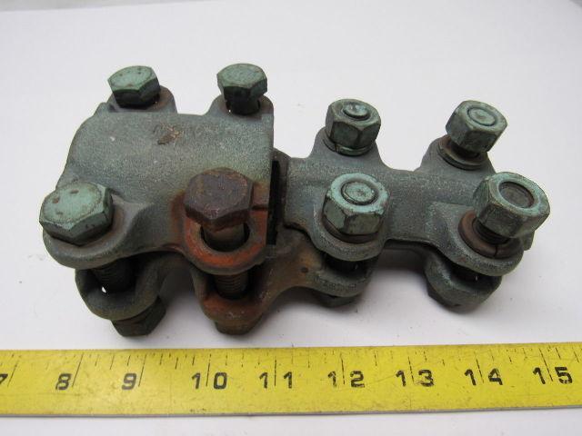 1-7/8" x 1"  Straight Bolt Cable Connector Bronze Lug Tap Splice Adapter