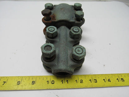 1-7/8" x 1"  Straight Bolt Cable Connector Bronze Lug Tap Splice Adapter