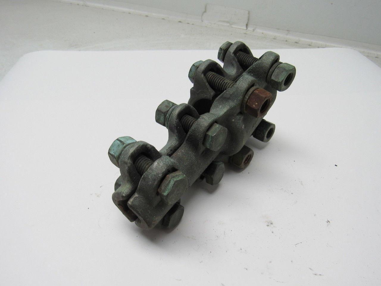 1-7/8" x 1"  Straight Bolt Cable Connector Bronze Lug Tap Splice Adapter