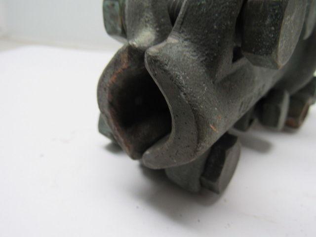 1-7/8" x 1"  Straight Bolt Cable Connector Bronze Lug Tap Splice Adapter