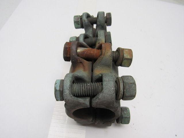 1-7/8" x 1"  Straight Bolt Cable Connector Bronze Lug Tap Splice Adapter