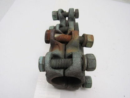 1-7/8" x 1"  Straight Bolt Cable Connector Bronze Lug Tap Splice Adapter