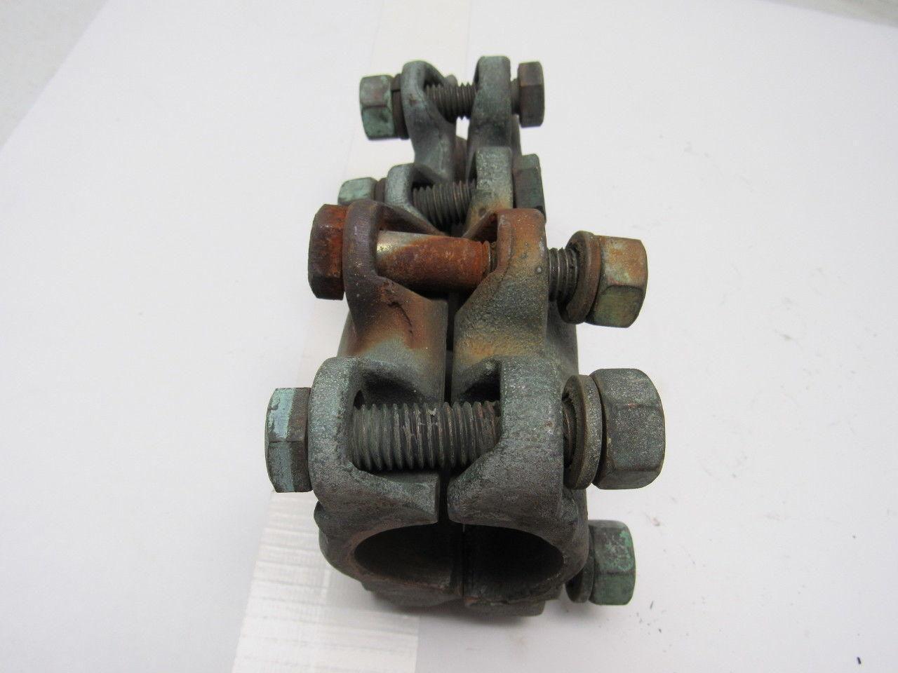 1-7/8" x 1"  Straight Bolt Cable Connector Bronze Lug Tap Splice Adapter