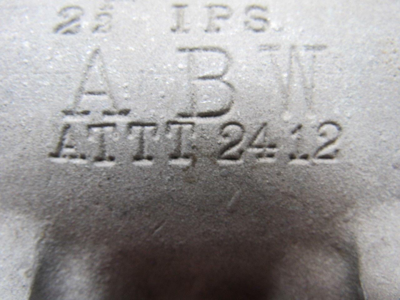 A B W ATTT 2412 1-1/4" x 2-1/2" IPS  Cable  Aluminum Terminal Lug Tap Adapter