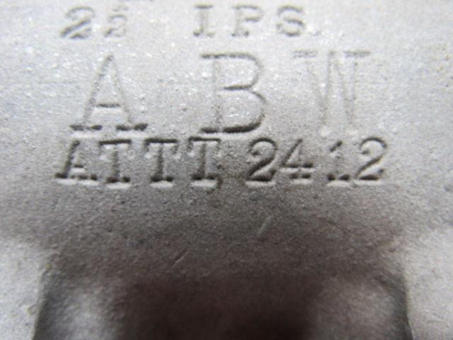 A B W ATTT 2412 1-1/4" x 2-1/2" IPS  Cable  Aluminum Terminal Lug Tap Adapter