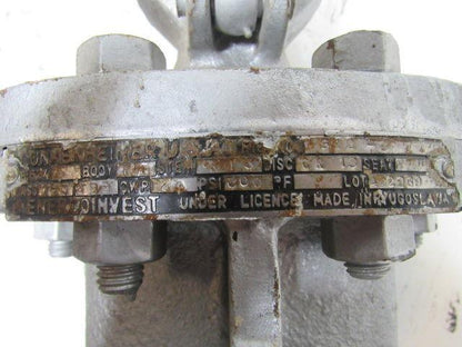 Lunkenheimer 512-6 2-1/2" Cast Steel Flanged Gate Valve Class 150