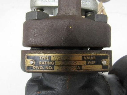 Jerguson 7/25B 3/4"x 3/8" Flanged Chain Actuated Right Angle Valve 2500 WSP / NE