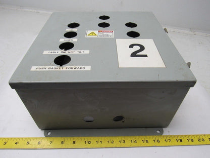 Cooper B-Line 12126-12CHC Continuous Hinge JIC Enclosure w/Back Plate 12x12x6
