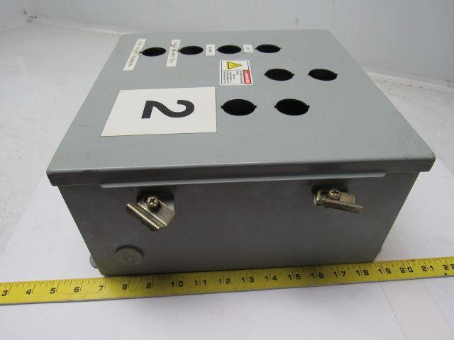 Cooper B-Line 12126-12CHC Continuous Hinge JIC Enclosure w/Back Plate 12x12x6