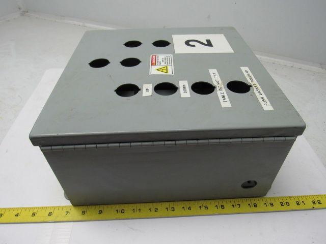 Cooper B-Line 12126-12CHC Continuous Hinge JIC Enclosure w/Back Plate 12x12x6