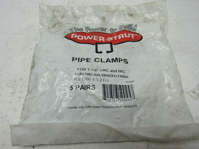 Power Strut PS 1100 1-1/2 EG Strut Mount Pipe/Conduit Clamp lot 25