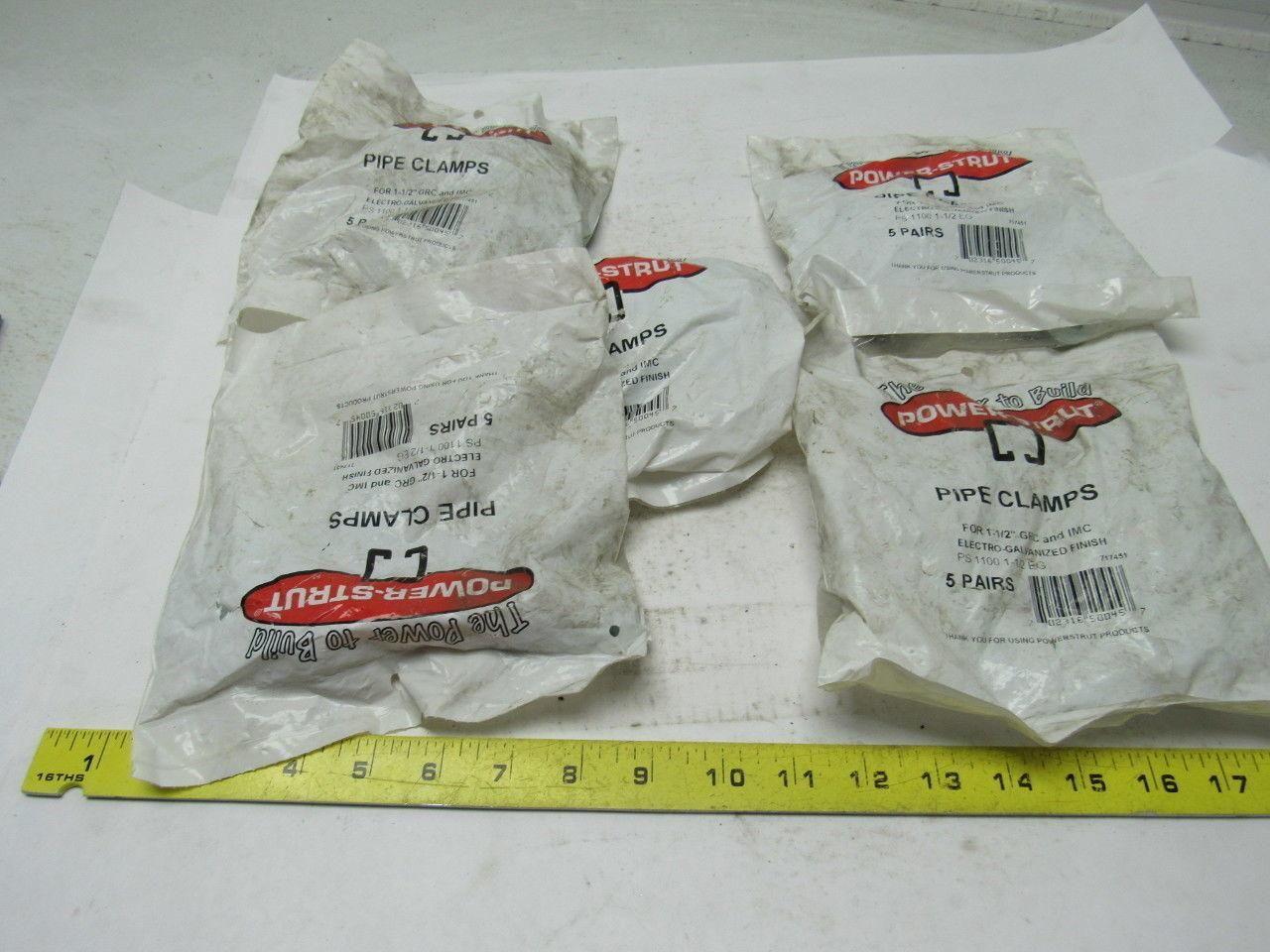 Power Strut PS 1100 1-1/2 EG Strut Mount Pipe/Conduit Clamp lot 25