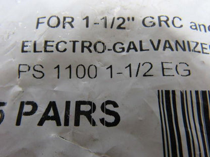 Power Strut PS 1100 1-1/2 EG Strut Mount Pipe/Conduit Clamp lot 25