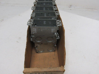 Steel 3" x 2" Single Gang Switch Recepticle Box (7) 1/2" K/O Lot of 12