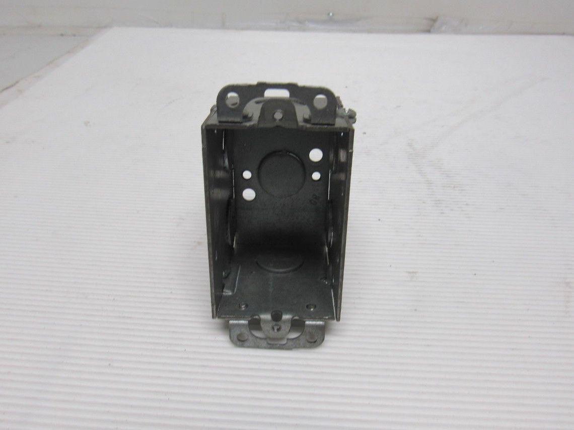 Steel 3" x 2" Single Gang Switch Recepticle Box (7) 1/2" K/O Lot of 12