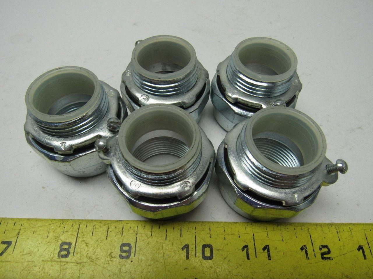 1" Hub Connector Conduit Fitting New Lot/5