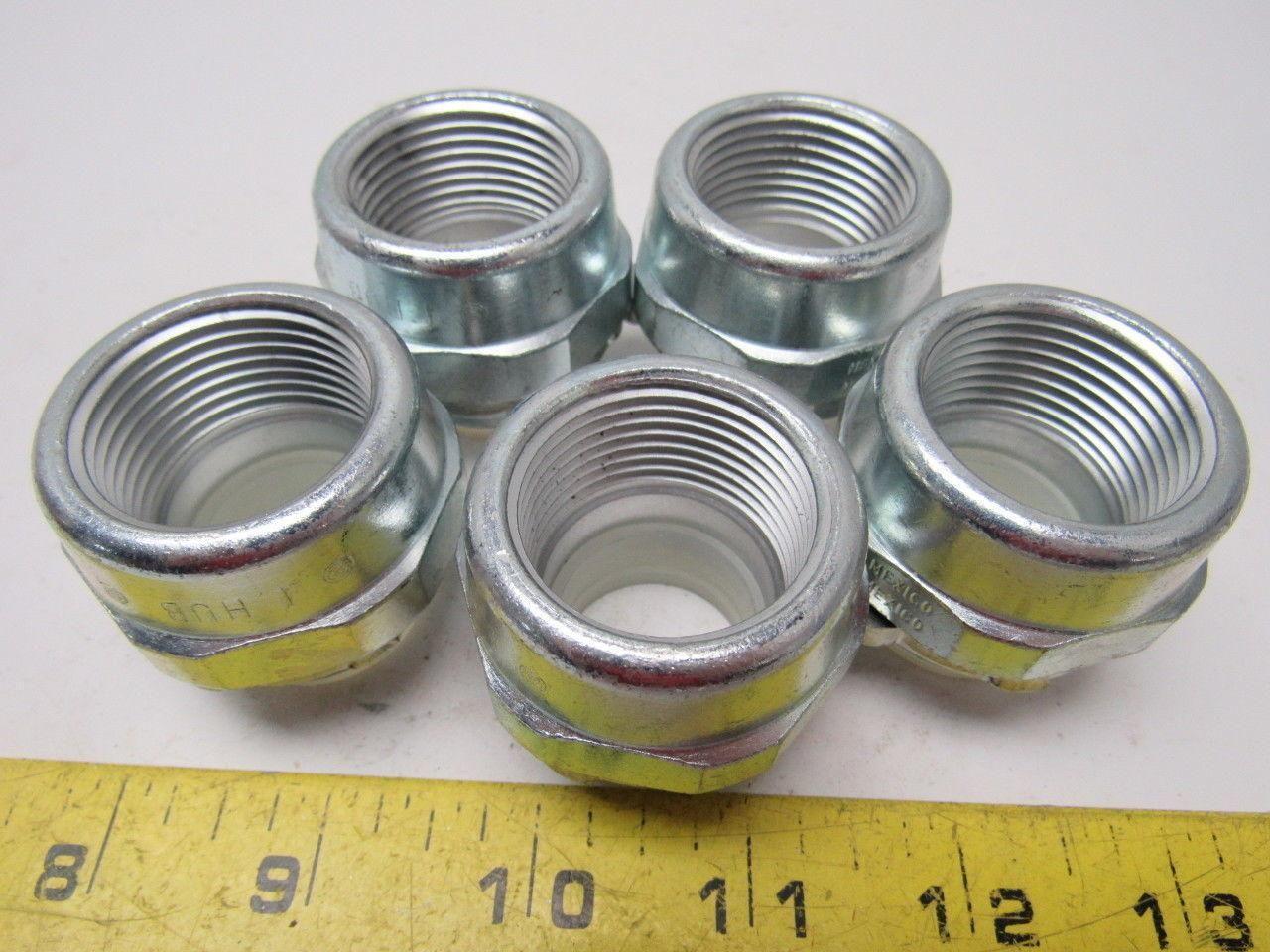 1" Hub Connector Conduit Fitting New Lot/5