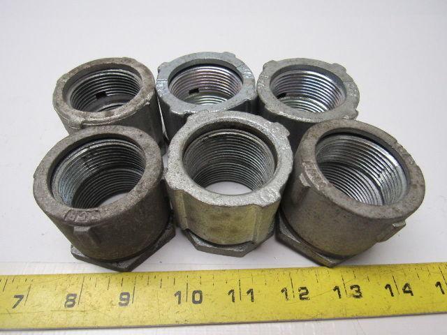 T&B RACO 1-1/4" 3Pc Erickson Type 4 3Pc. Coupling New Mixed Lot/6