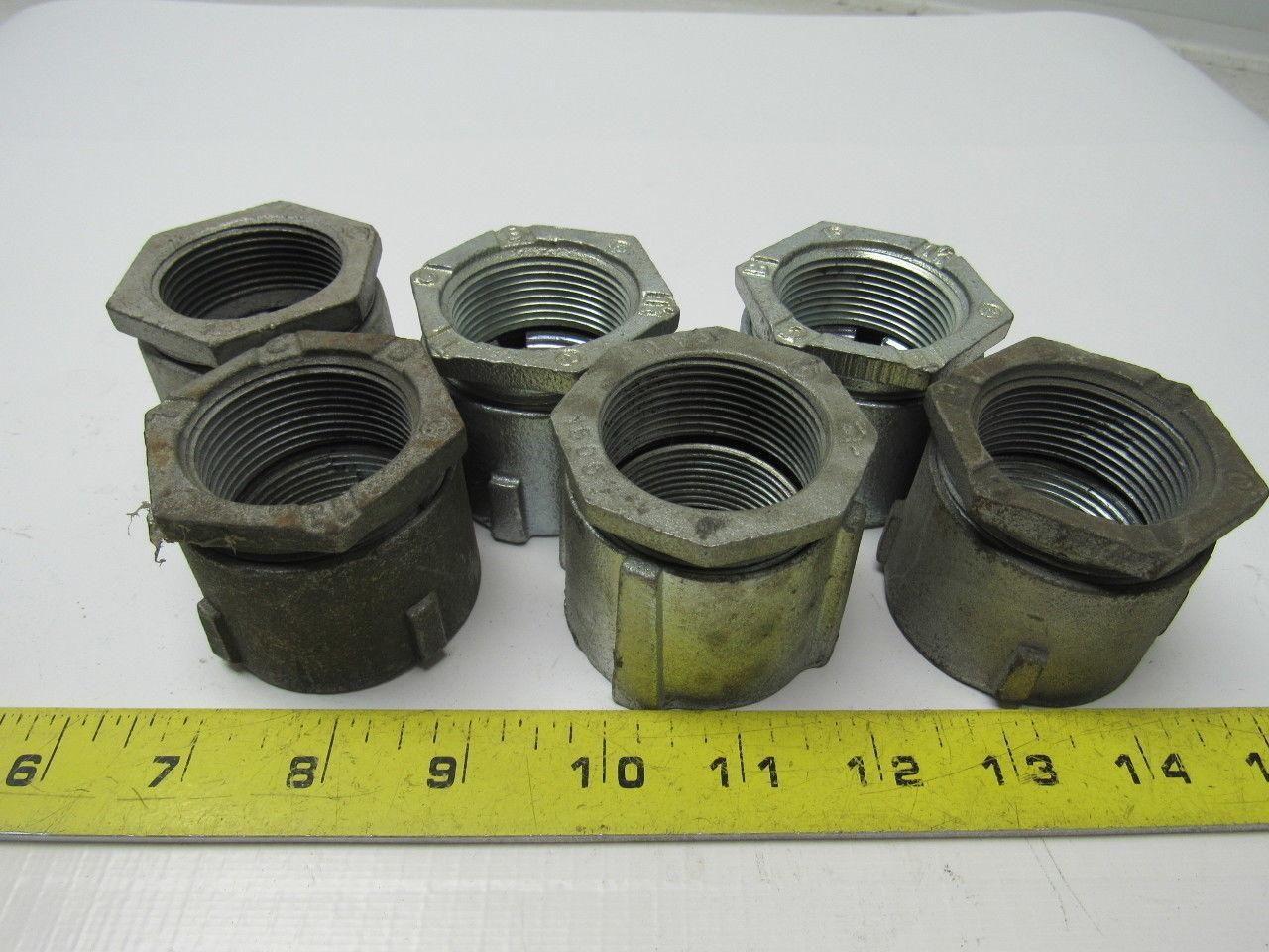 T&B RACO 1-1/4" 3Pc Erickson Type 4 3Pc. Coupling New Mixed Lot/6