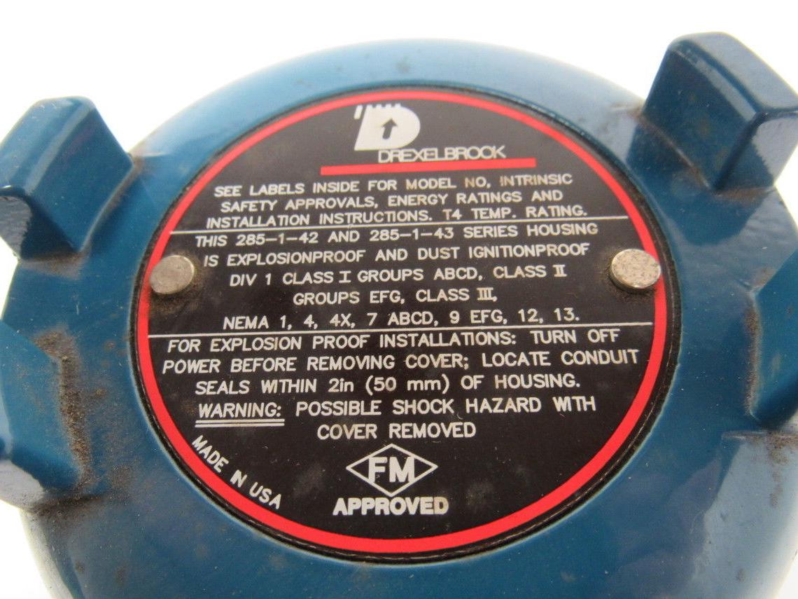 Drexelbrook 285-1-43 &43 Explosion Proof Enclosure 3/4" npt Ports