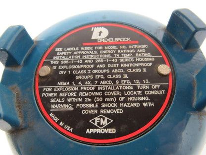 Drexelbrook 285-1-43 &43 Explosion Proof Enclosure 3/4" npt Ports