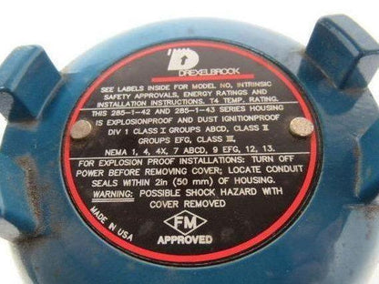 Drexelbrook 285-1-43 &43 Explosion Proof Enclosure 3/4" npt Ports