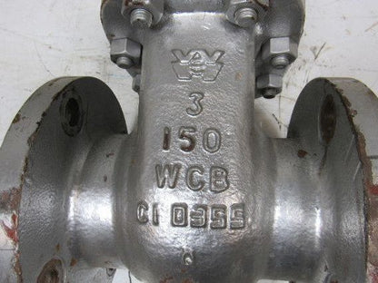Williams 15F2 3" Cast Steel Bolted Bonnet Gate Valve Class 150 Rising Stem