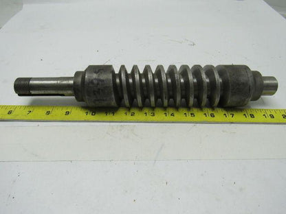 1X-1247 PG Stock Coal Feeder Worm Gear Shaft 1" Dia. 13-1/4" OAL  2.173" OD