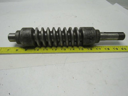 1X-1247 PG Stock Coal Feeder Worm Gear Shaft 1" Dia. 13-1/4" OAL  2.173" OD