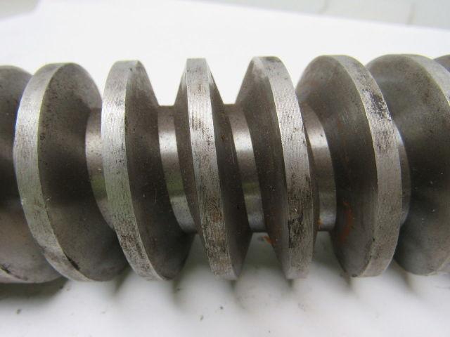 1X-1247 PG Stock Coal Feeder Worm Gear Shaft 1" Dia. 13-1/4" OAL  2.173" OD