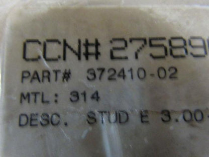 Flowserve 372410-02 Flowserve 3-8 X 14.5" Stud Threaded Both Ends