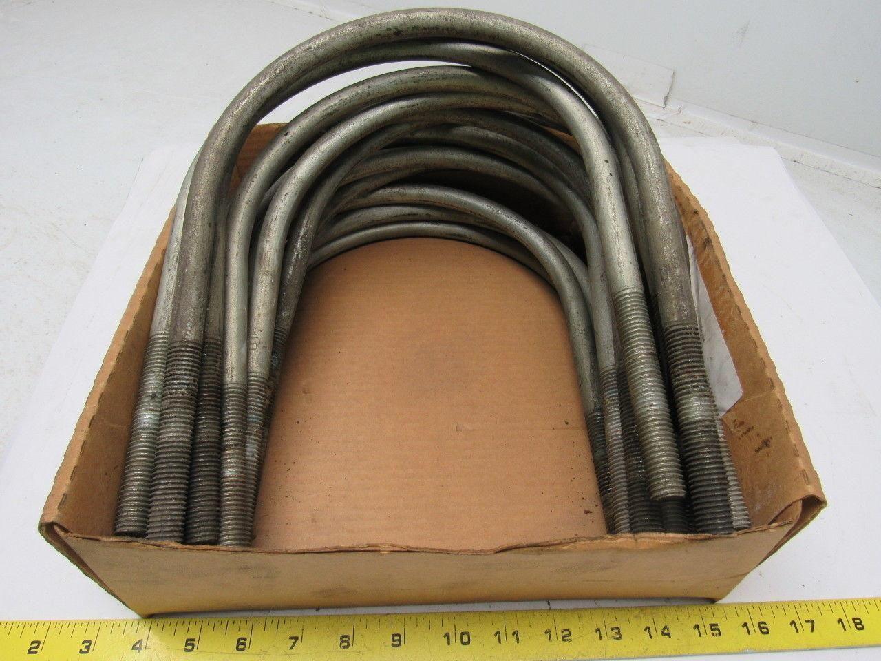 Steel U-Bolt for 8-1/2" Pipe 4" Thread Length-11 Lot 0f 13
