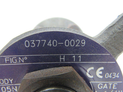 Bonney Forge 037740-0029 H 11 1-1/4"-800 Gate Valve 1975 PSIG @ 100*F