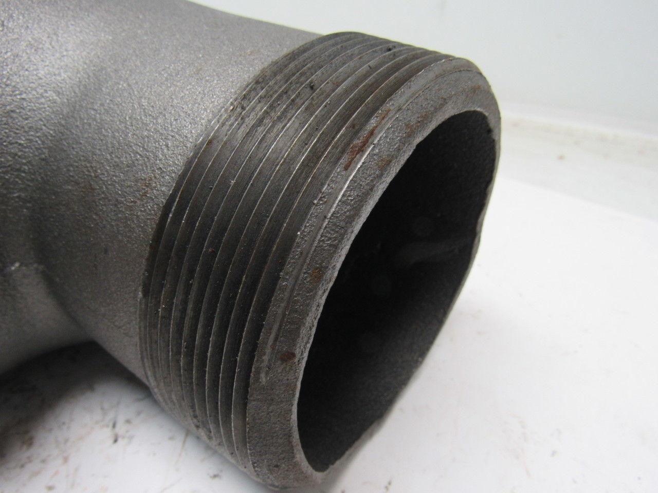 Grainger International 2WU29A 4" Black Steel Street Elbow 90°