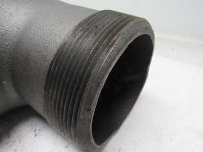 Grainger International 2WU29A 4" Black Steel Street Elbow 90°